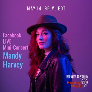 Image of Mandy Harvey concert promotion May 14.
